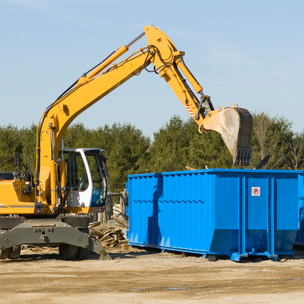 are there any restrictions on where a residential dumpster can be placed in Mc Donald Ohio